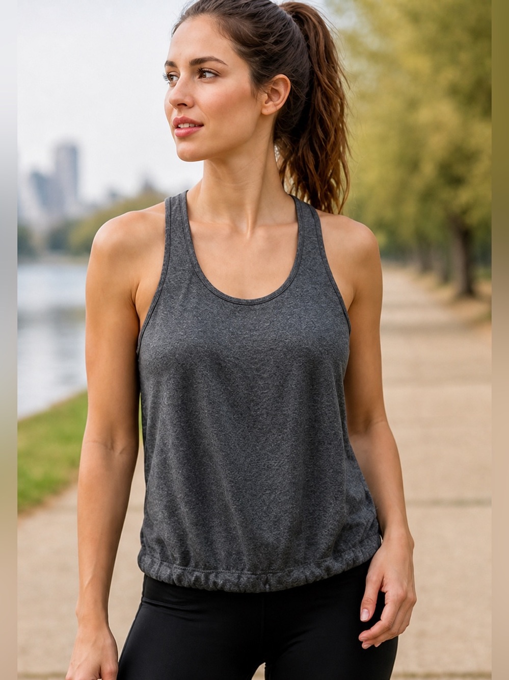 NWOT Comfy Athletic Tank w/ Drawstring